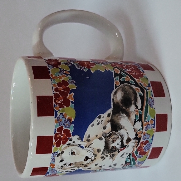 Dalmatian And Kitty Cat Pals Coffee Mug From Otagiri USA Advantage Collection - Picture 4 of 12